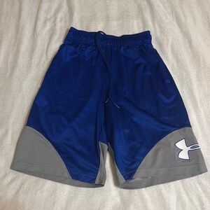 Under Armour Blue and Gray Athletic Performance Shorts